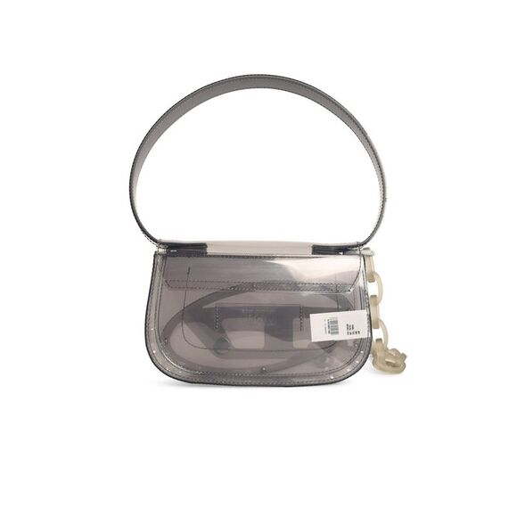 Diesel Iconic '1Dr Shoulder Bag In Silver Transparent Tpu Women - Picture 3 of 3